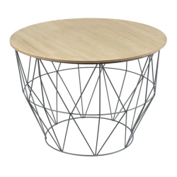 Table Basse Métal et Bois