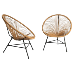 Fauteuil Tressé Couleur Naturelle