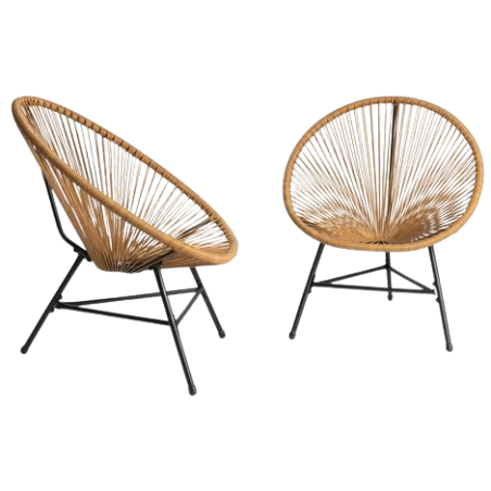 Fauteuil Tressé Couleur Naturelle