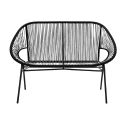 Banc Tressé Couleur Noir