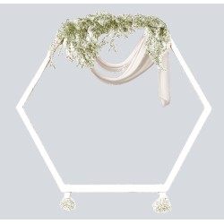 Arche Hexagonale 2m Bois Blanche