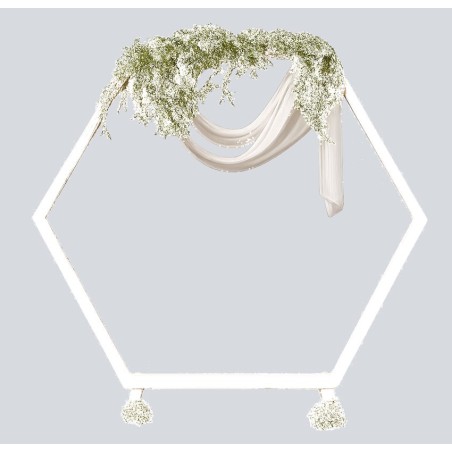 Arche Hexagonale 2m Bois Blanche
