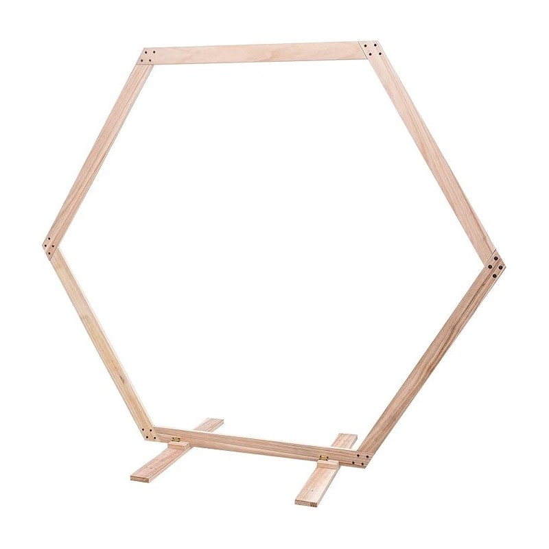 Arche Hexagonale 2m33 Bois couleur naturelle