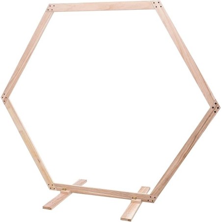 Arche Hexagonale 2m33 Bois couleur naturelle