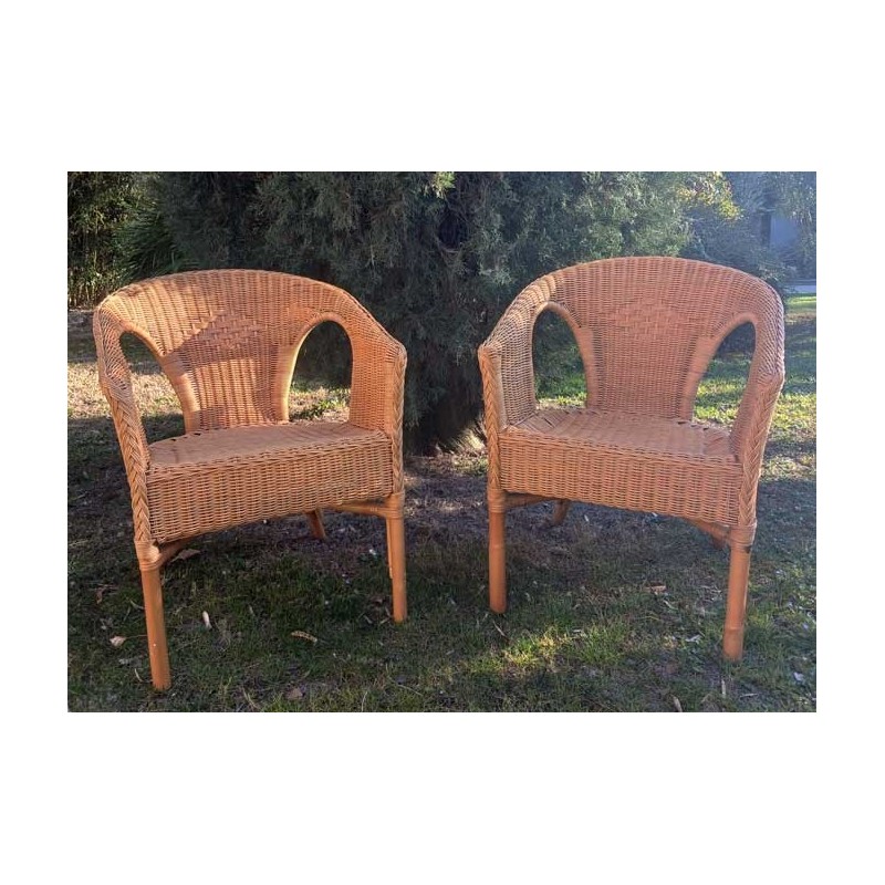 Fauteuil Rotin