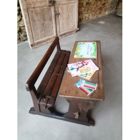 Bureau Enfant Bois avec Set de Coloriage