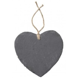 Ardoise Coeur 12cm X 8cm